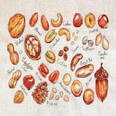 Nuts and seeds B1165L Counted Cross-Stitch Kit Image 1