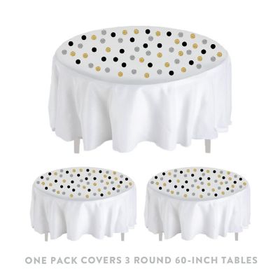 NYE Gold Silver Black Confetti, 180-Pack Image 3