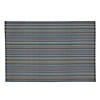 Ocean Blue Pvc Micro Stripe Placemat (Set Of 6) Image 1