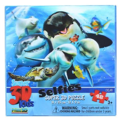 Ocean Selfie 48 Piece Super 3D Kids Jigsaw Puzzle Image 1