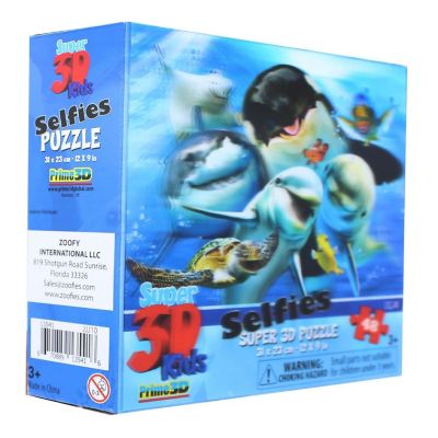 Ocean Selfie 48 Piece Super 3D Kids Jigsaw Puzzle Image 2