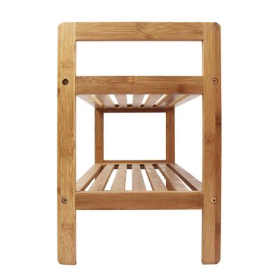 Oceanstar 2 Tier Bamboo Shoe Rack Image 3