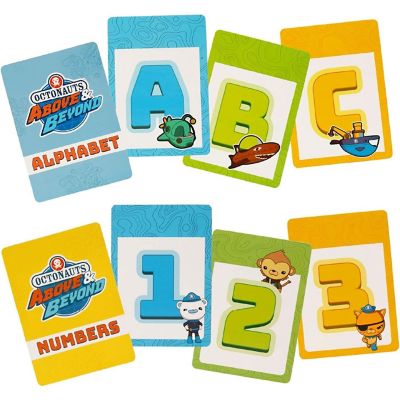 Octonauts Kids Alphabet &amp; Numbers Flash Cards Teach ABC 123's Learning Game Educational Mighty Mojo Image 1