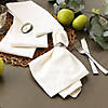 Off White Solid Napkin (Set Of 6) Image 3
