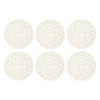 Off White Woven Paper Round Placemat (Set Of 6) Image 1
