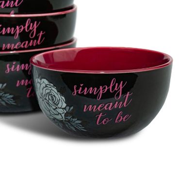 OFFICIAL Nightmare Before Christmas Ceramic Bowl  Feat. Jack & Sally  Set of 4 Image 1