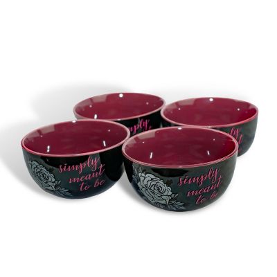 OFFICIAL Nightmare Before Christmas Ceramic Bowl  Feat. Jack & Sally  Set of 4 Image 3