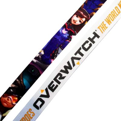 OFFICIAL Overwatch Lanyard  Feat. D. Va & More  Includes ID Holder & Logo Coin Image 3