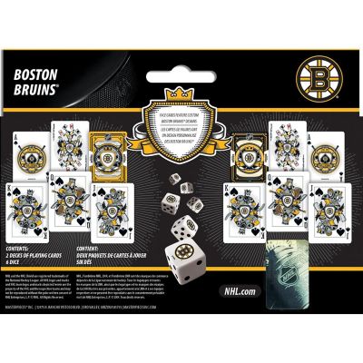 Officially Licensed Boston Bruins NHL 2-Pack Playing cards & Dice set Image 3