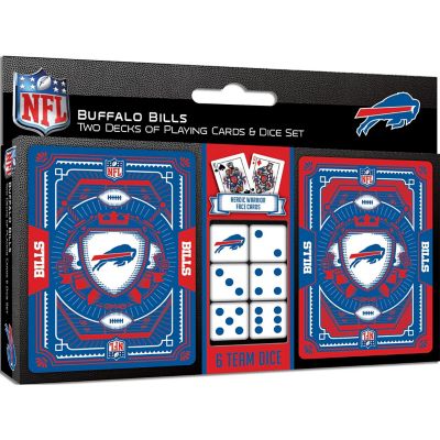 Officially Licensed Buffalo Bills NFL 2-Pack Playing cards & Dice set Image 1