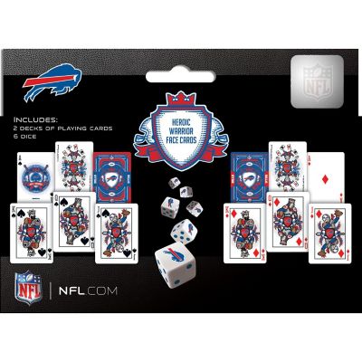 Officially Licensed Buffalo Bills NFL 2-Pack Playing cards & Dice set Image 3