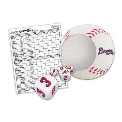 Officially Licensed MLB Atlanta Braves Shake N Score Dice Game Image 2