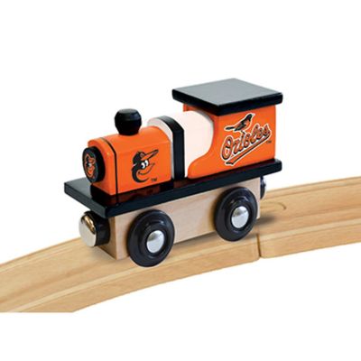 Officially Licensed MLB Baltimore Orioles Wooden Toy Train Engine For Kids Image 3