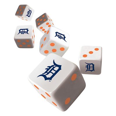 Officially Licensed MLB Detroit Tigers 6 Piece D6 Gaming Dice Set Image 2