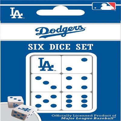 Officially Licensed MLB Los Angeles Dodgers 6 Piece D6 Gaming Dice Set Image 1