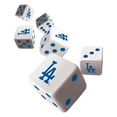 Officially Licensed MLB Los Angeles Dodgers 6 Piece D6 Gaming Dice Set Image 2