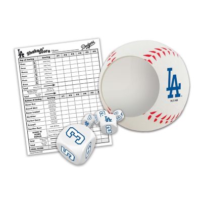 Officially Licensed MLB Los Angeles Dodgers Shake N Score Dice Game Image 2