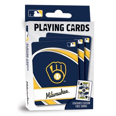 Officially Licensed MLB Milwaukee Brewers Playing Cards - 54 Card Deck Image 1