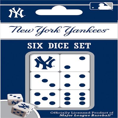 Officially Licensed MLB New York Yankees 6 Piece D6 Gaming Dice Set Image 1