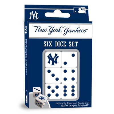 Officially Licensed MLB New York Yankees 6 Piece D6 Gaming Dice Set Image 1