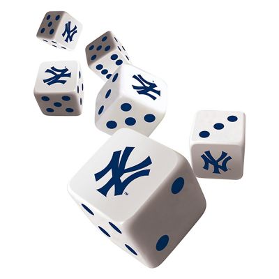 Officially Licensed MLB New York Yankees 6 Piece D6 Gaming Dice Set Image 2