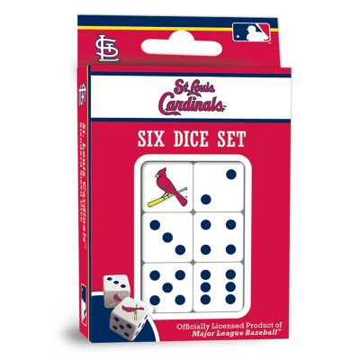 Officially Licensed MLB St. Louis Cardinals 6 Piece D6 Gaming Dice Set Image 1