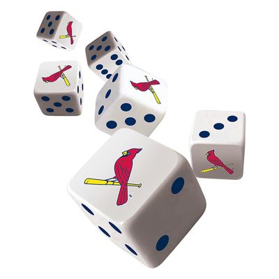 Officially Licensed MLB St. Louis Cardinals 6 Piece D6 Gaming Dice Set Image 2