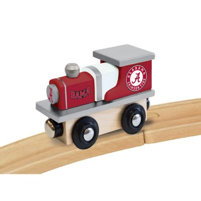 Officially Licensed NCAA Alabama Crimson Tide Wooden Toy Train Engine For Kids Image 3