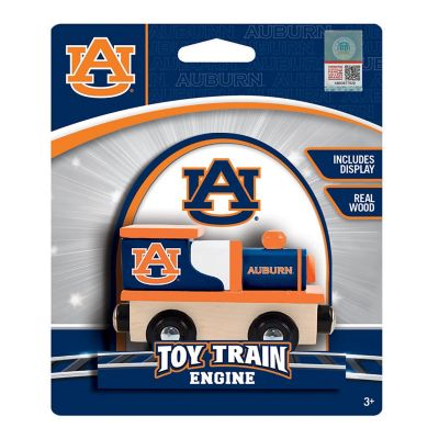 Officially Licensed NCAA Auburn Tigers Wooden Toy Train Engine For Kids Image 2