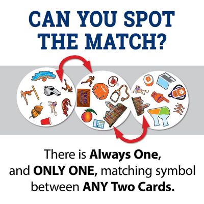 Officially licensed NCAA Clemson Tigers Spot It Game Image 3