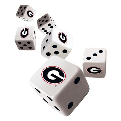 Officially Licensed NCAA Georgia Bulldogs 6 Piece D6 Gaming Dice Set Image 2