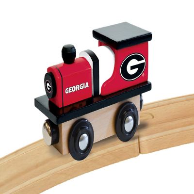 Officially Licensed NCAA Georgia Bulldogs Wooden Toy Train Engine For Kids Image 3