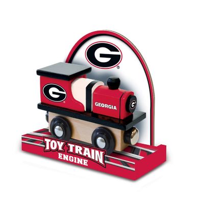 Officially Licensed NCAA Georgia Bulldogs Wooden Toy Train Engine For Kids Image 3