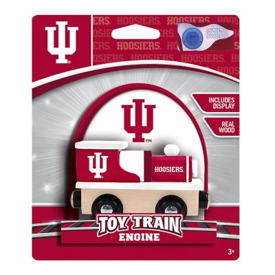 Officially Licensed NCAA Indiana Hoosiers Wooden Toy Train Engine For Kids Image 2