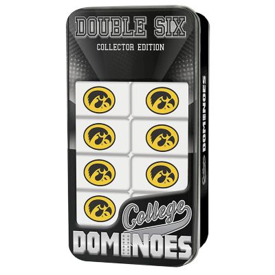 Officially Licensed NCAA Iowa Hawkeyes 28 Piece Dominoes Game Image 1