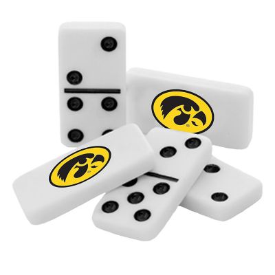 Officially Licensed NCAA Iowa Hawkeyes 28 Piece Dominoes Game Image 2