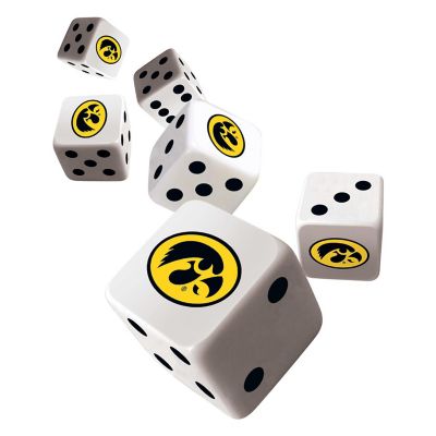 Officially Licensed NCAA Iowa Hawkeyes 6 Piece D6 Gaming Dice Set Image 2