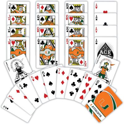 Officially Licensed NCAA Miami Hurricanes Playing Cards - 54 Card Deck Image 2