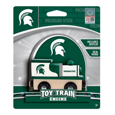 Officially Licensed NCAA Michigan State Spartans Wooden Toy Train Engine For Kids Image 2