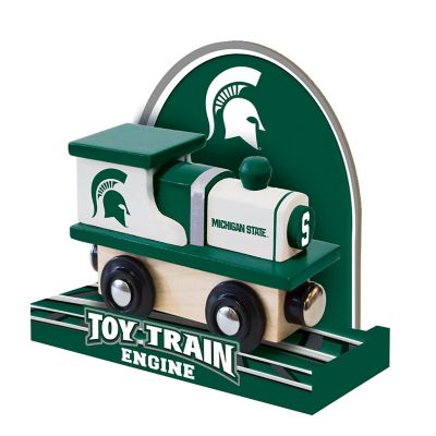 Officially Licensed NCAA Michigan State Spartans Wooden Toy Train Engine For Kids Image 3