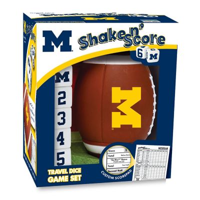 Officially Licensed NCAA Michigan Wolverines Shake N Score Dice Game Image 1