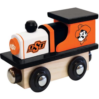 Officially Licensed NCAA Oklahoma State Cowboys Wooden Toy Train Engine For Kids Image 1