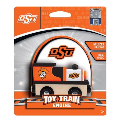 Officially Licensed NCAA Oklahoma State Cowboys Wooden Toy Train Engine For Kids Image 2