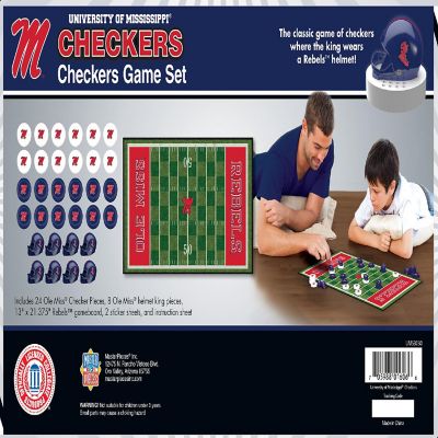 Officially licensed NCAA Ole Miss Rebels Checkers Board Game ages 6 ...