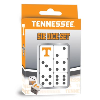 Officially Licensed NCAA Tennessee Volunteers 6 Piece D6 Gaming Dice Set Image 1