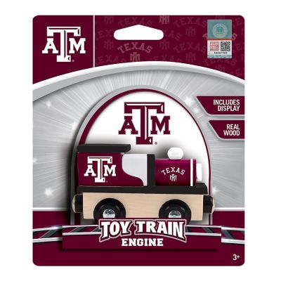 Officially Licensed NCAA Texas A&M Aggies Wooden Toy Train Engine For Kids Image 2