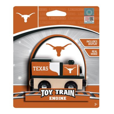 Officially Licensed NCAA Texas Longhorns Wooden Toy Train Engine For Kids Image 2