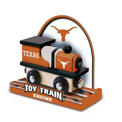 Officially Licensed NCAA Texas Longhorns Wooden Toy Train Engine For Kids Image 3