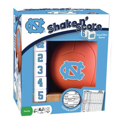 Officially Licensed NCAA UNC Tar Heels Shake N Score Dice Game Image 1