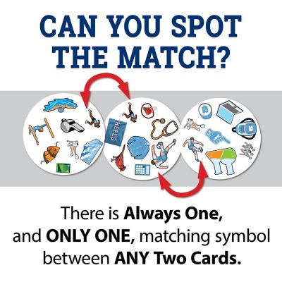 Officially licensed NCAA UNC Tar Heels Spot It Game Image 3